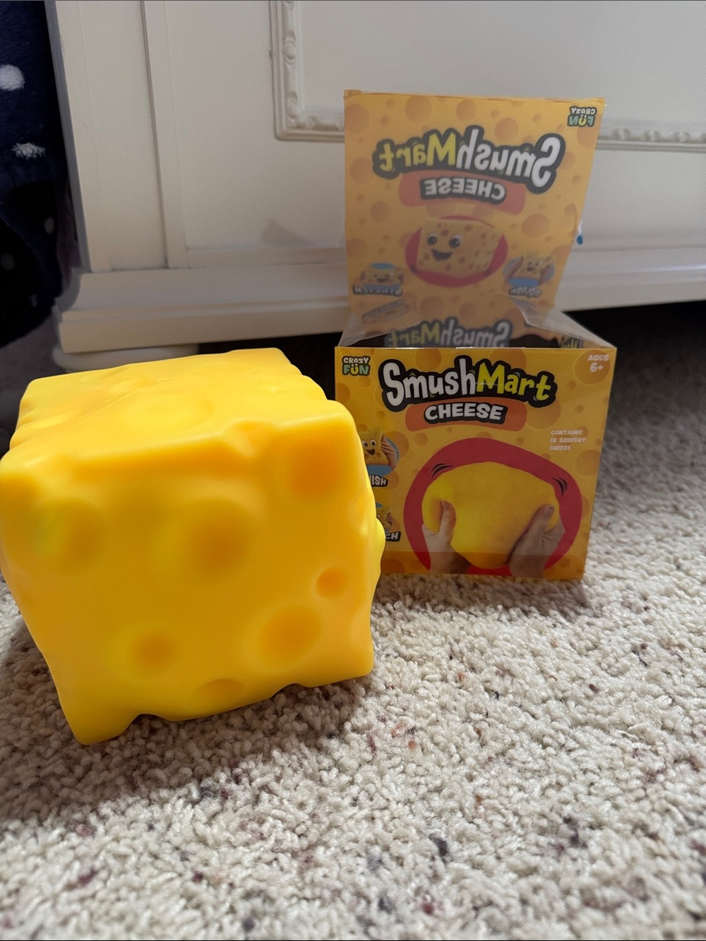 Cheese Squishy Toy - Yellow